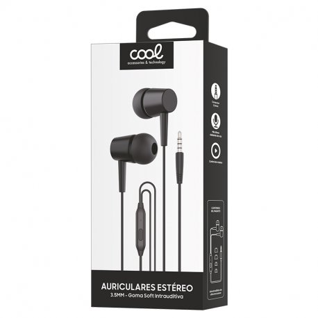 Headphones 3.5 mm COOL Bear Stereo With Micro Black