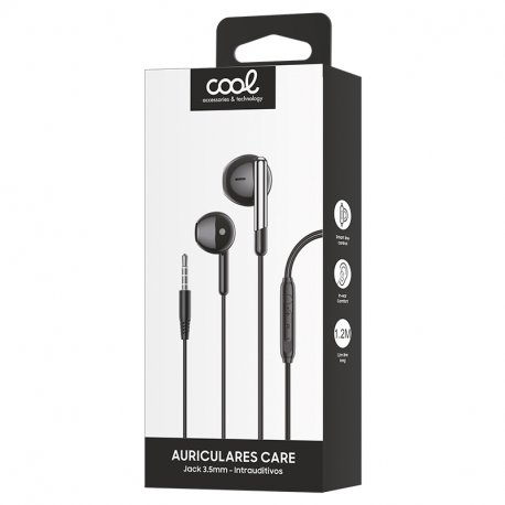 Auricolari Stereo Care COOL 3,5 mm con Micro Bianco