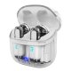 Stereo Bluetooth Dual Pod Earbuds COOL Crystal White