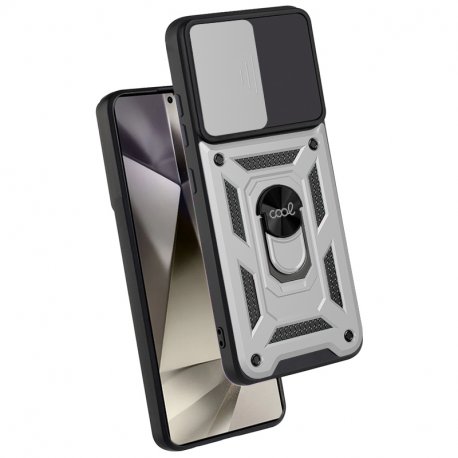 Capa COOL para Samsung S928 Galaxy S24 Ultra Hard Ring Prata