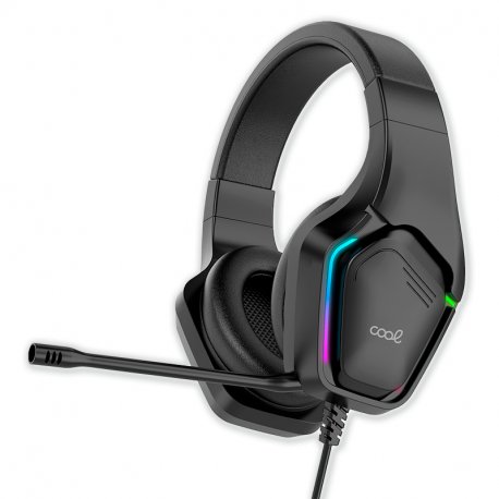 Stereo Gaming Headphones COOL Exodus RGB Lighting + Adapt. 3.5mm audio included