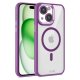 Capa COOL para iPhone 15 Plus Magnética Borde Roxo