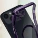 Custodia COOL per iPhone 15 Pro con Bordo Viola Magnetico