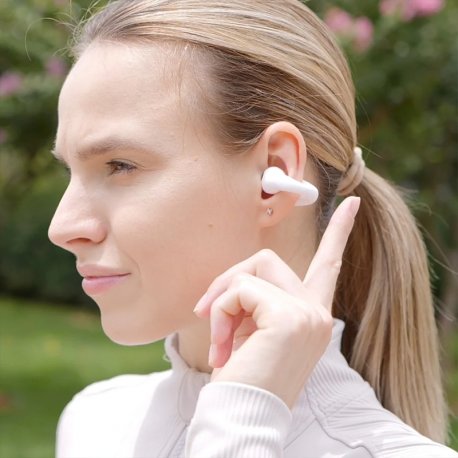 Auricolari Stereo Bluetooth Dual Pod Auricolari COOL Clip Bianco