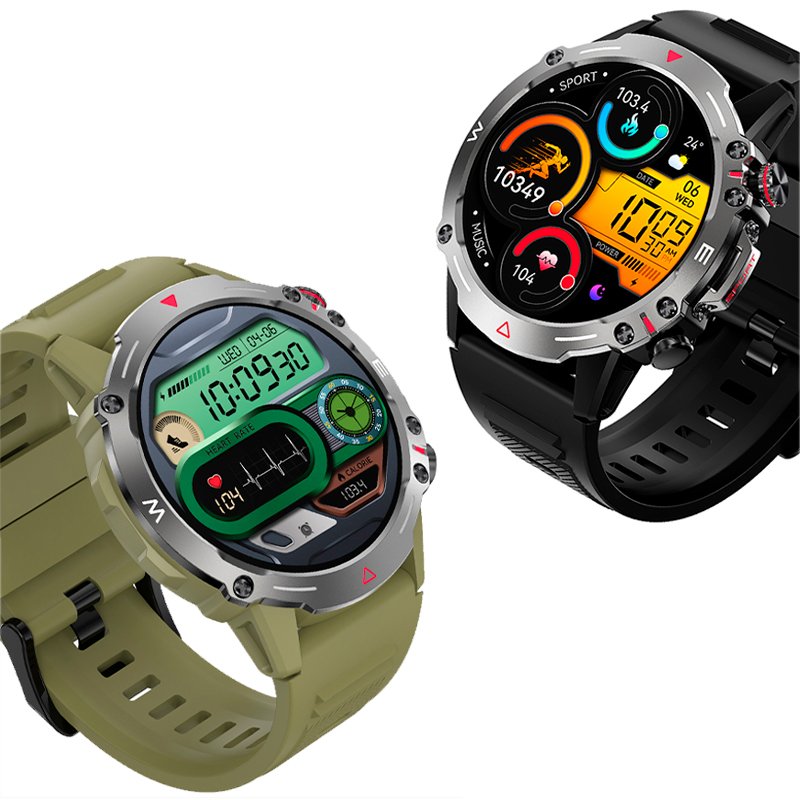 Smartwatch COOL Ecrã AMOLED Adventure Verde (Chamadas, Esporte, Saúde)