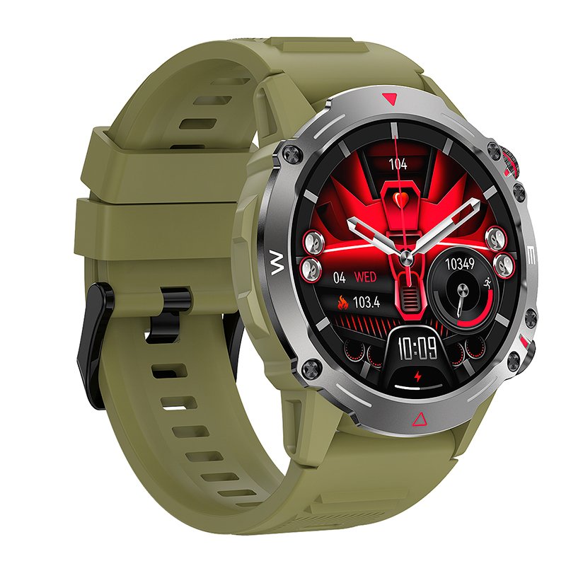 Smartwatch COOL Ecrã AMOLED Adventure Verde (Chamadas, Esporte, Saúde)