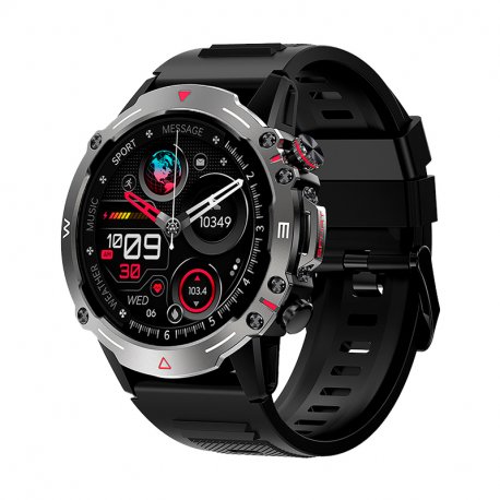 Smartwatch Pantalla Amoled COOL Adventure Silicona Negro (Llamadas, Salud...)