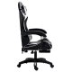 Poltrona Gaming Premium COOL Rest Preto-Branco