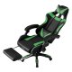 Cadeira Gaming Premium COOL Rest Preto-Verde (Apoio pes)