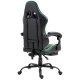 Cadeira Gaming Premium COOL Rest Preto-Verde (Apoio pes)