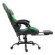 Cadeira Gaming Premium COOL Rest Preto-Verde (Apoio pes)