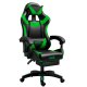 Sillón Gaming Premium COOL Rest Negro-Verde (Reposapiés)