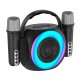 Altavoz Bluetooth Universal Música 6W COOL Mini Karaoke Party + 2 Micrófonos Negro