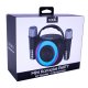 Alto-falante musical Bluetooth universal 6W COOL Mini Karaokê Party + 2 Microfones Preto