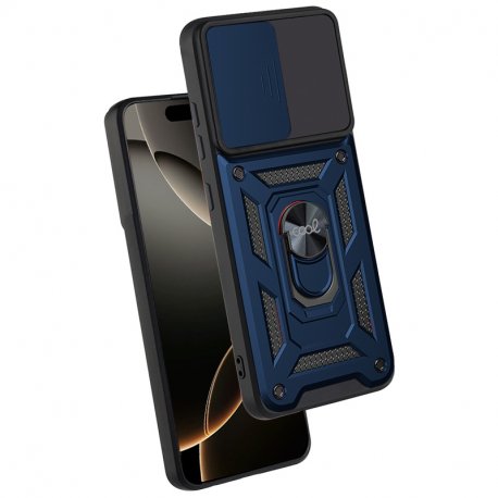 Custodia COOL per IPhone 16 Pro Hard Ring Blu Navy