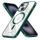 Custodia COOL per iPhone 16 con Bordo Verde Magnetico