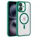 Custodia COOL per iPhone 16 con Bordo Verde Magnetico