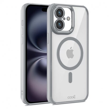 COOL Case for iPhone 16 Magnetic Silver Edge