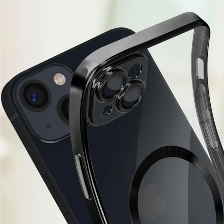 Custodia COOL per iPhone 16 Pro con Bordo Nero Magnetico