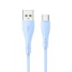 Cable USB COOL Silicona Universal USB a Tipo C (1 metro) Celeste