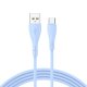 Cable USB COOL Silicona Universal USB a Tipo C (1 metro) Celeste