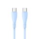 COOL Silicone Universal Type C to Type C USB Cable Sky Blue (1 Meter)