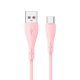 Cable USB COOL Silicona Universal USB a Tipo C (1 metro) Rosa