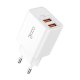 Caricabatterie rosso per iPhone COOL 2 x USB + cavo Lightning 1,2 m (2,4 Amp)