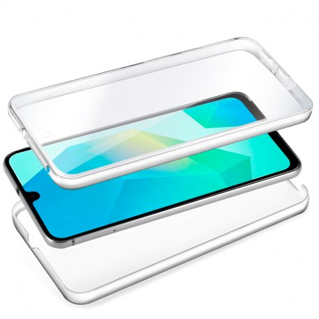 Capa COOL de Silicone 3D para Samsung A165 Galaxy A16 / A16 5G (transparente frente + verso)
