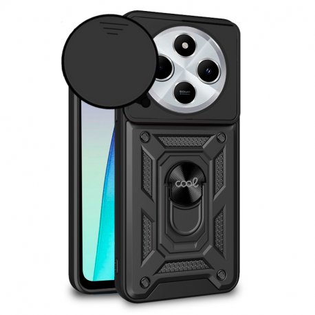 Carcasa COOL para Xiaomi Redmi 14C / Poco C75 Hard Ring Negro