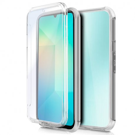 COOL Custodia in silicone 3D per Samsung A065 Galaxy A06 (anteriore + posteriore trasparente)