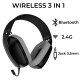 Wireless Stereo PC / PS4 / PS5 Gaming Headphones COOL Newton 3 in 1 Black