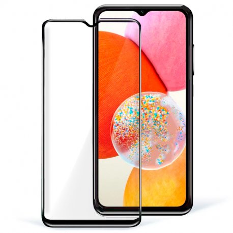 Pellicola salvaschermo in vetro temperato COOL per Samsung A145 Galaxy A14 / A14 5G (FULL 3D Black)