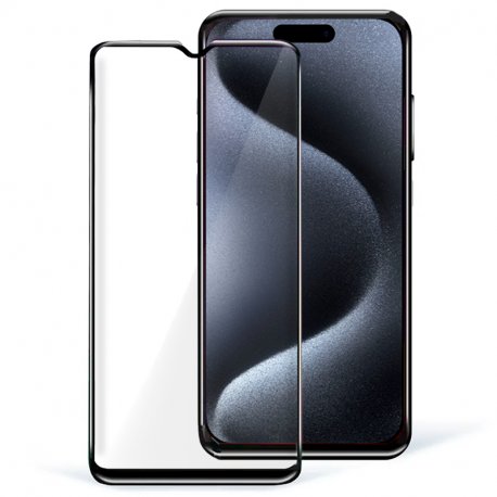 Proteggi Schermo in Vetro Temperato COOL per iPhone 15 Pro (FULL 3D)