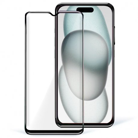 Tempered Glass Screen Protector COOL for iPhone 15 / iPhone 16 (FULL 3D)