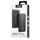 Universal External Battery Power Bank 10,000 mAh + PD 22.5W (2 connections) Black