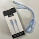 Cable USB COOL Silicona Universal Tipo C (1 metro) Celeste