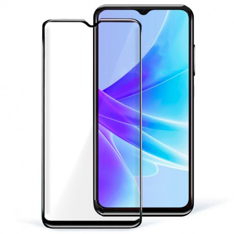 Protetor de ecrã de vidro temperado COOL para Oppo A57s / A77 5G / Realme Narzo 50 5G (FULL 3D Preto)