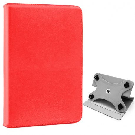 Capa COOL Ebook / Tablet Universal 9.7 - 11 poleg. Couro Sintético Vermelho (Quadrado)