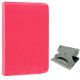 Capa COOL Ebook Tablet 10 polegadas couro sintético giratório rosa