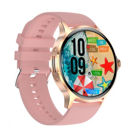 Smartwatch COOL Iris Silicone Pink (AMOLED, Calls, Health, Sport)