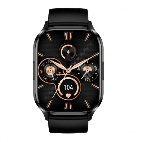 Smartwatch COOL Delta Silicone Preto (Amoled, Chamadas, Esporte, Saúde)