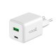 Carregador de rede Universal Ultra Fast Charger (PD) Type-C COOL (45W) GaN Branco