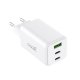 Universal Ultra Fast PD 2 x Type-C + USB COOL Network Charger (65W) GaN White