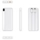 Bateria Externa Universal Power Bank 10.000 mAh (Tipo-C / Lightning) COOL Grip Blanco