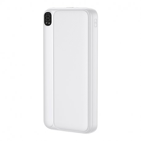 Universal External Battery Power Bank 10.000 mAh (Type-C / Lightning) COOL Grip White