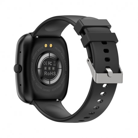 Smartwatch COOL Border Silicone Black (Amoled, Calls, Health, Sport)
