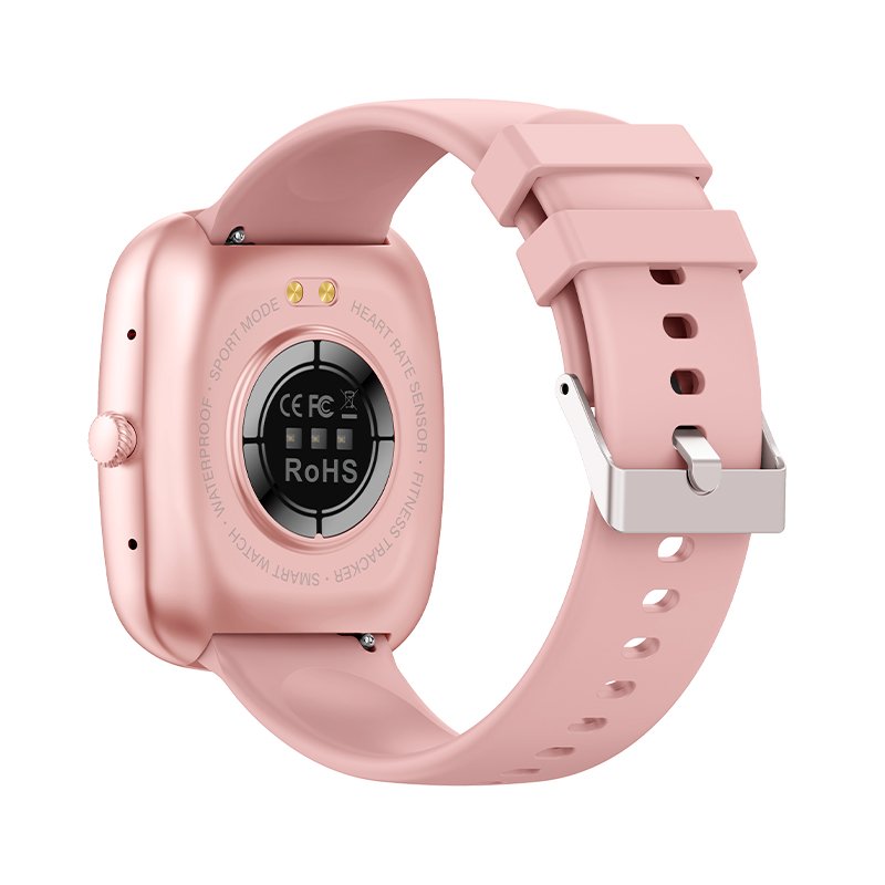 Smartwatch COOL Border Silicone Rosa (Amoled, Chamadas, Esporte, Saúde)