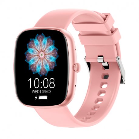 Smartwatch COOL Border Silicone Rosa (Amoled, Chiamate, Sport, Salute)