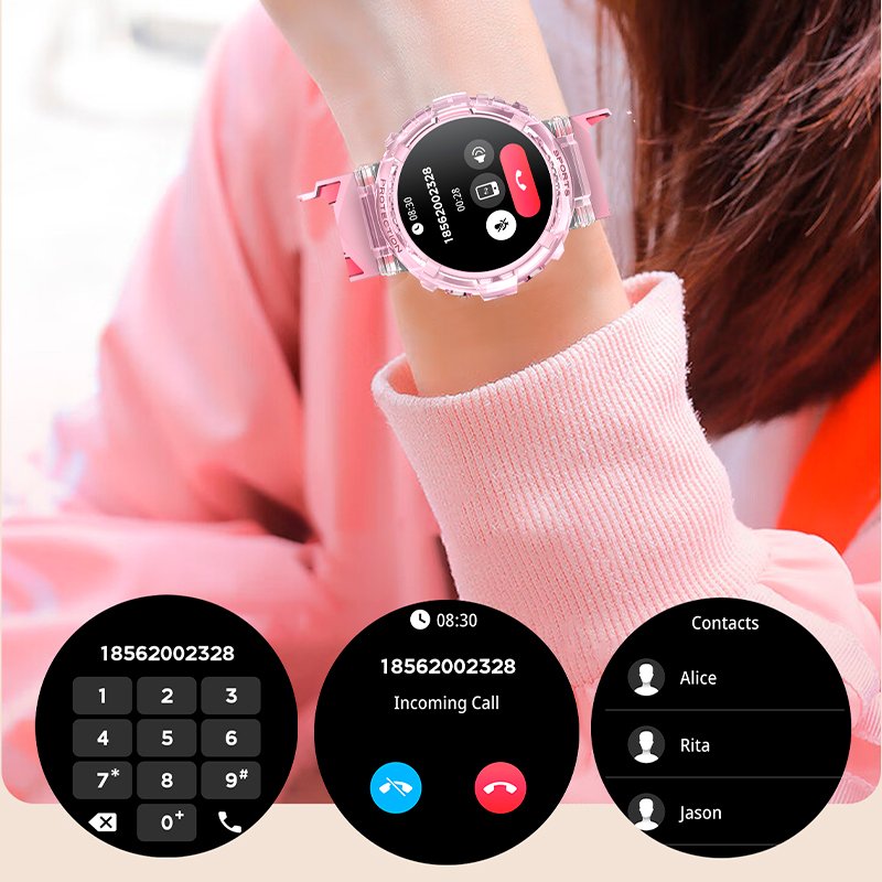 Smartwatch COOL Clever Silicone Pink (Calls, Health, Sport)